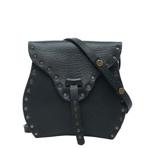 Celine Studded Crossbody Mini Shoulder Bag Pochette in Black Leather for Women